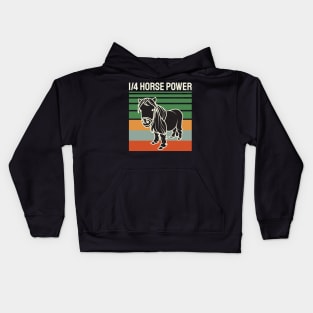 Vintage Quarter Horsepower Kids Hoodie